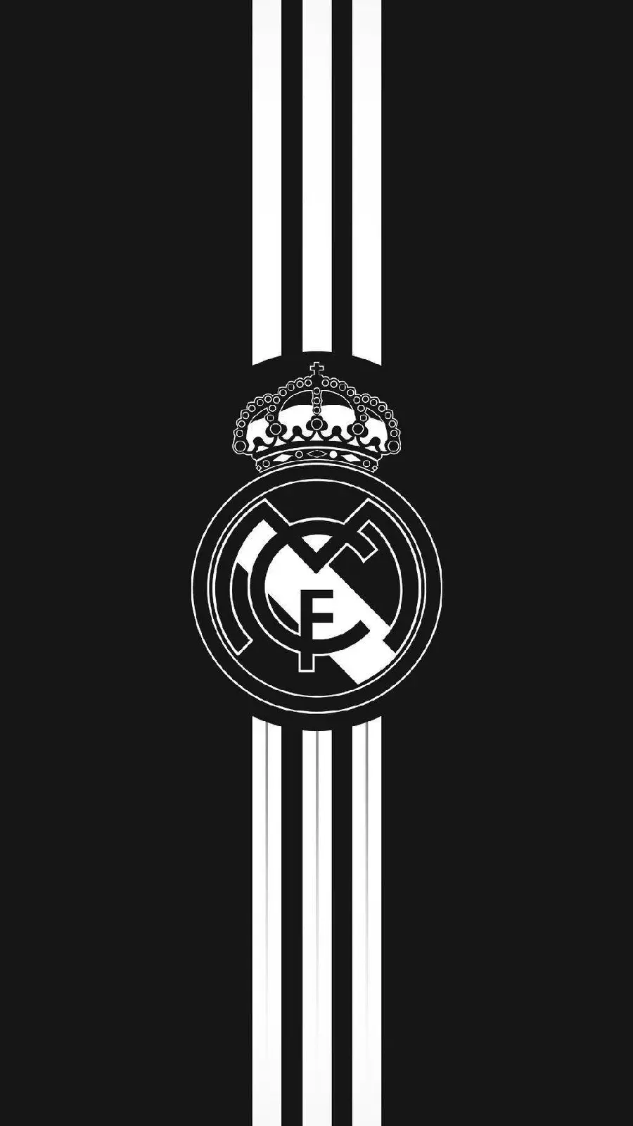Large poster of the Real Madrid football team logo