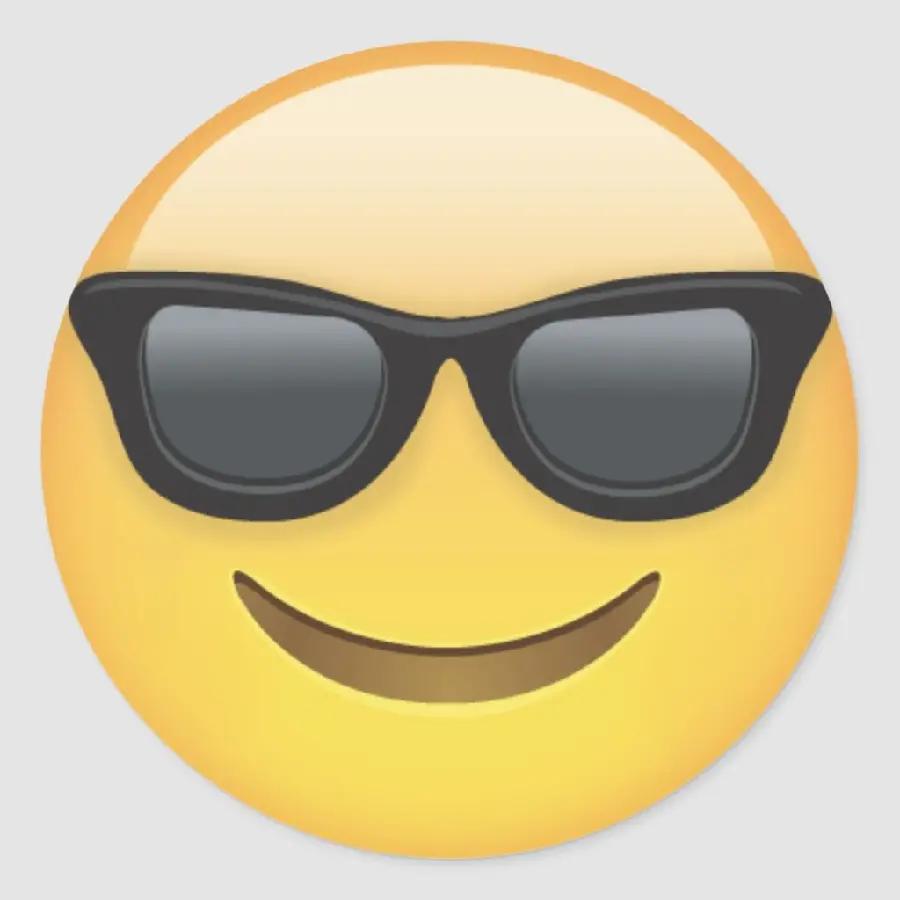 High quality sunglasses emoji in free PNG format