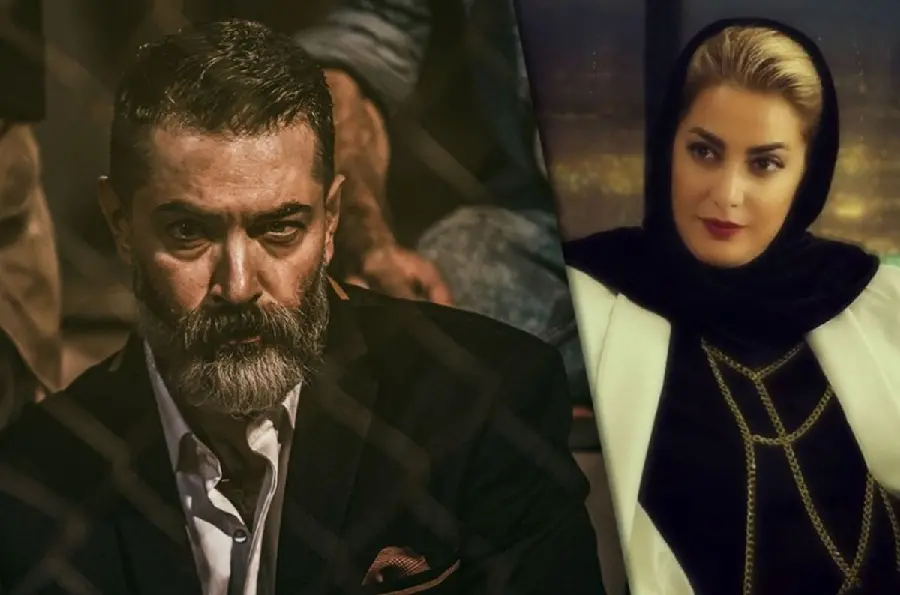 Download stock photo of two parts of Tala Motala and Bahman Khan in the series Yaghi