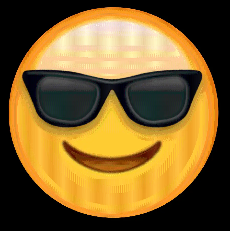 Download Sunglasses Emoji IOS with Ultra HD Quality 