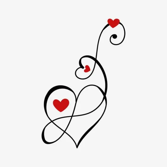 Romantic digital background with a love infinity design in Full HD quality 