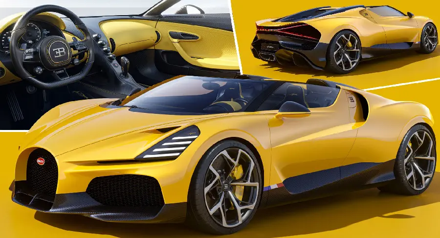 High Quality Yellow Bugatti Mistral Photo