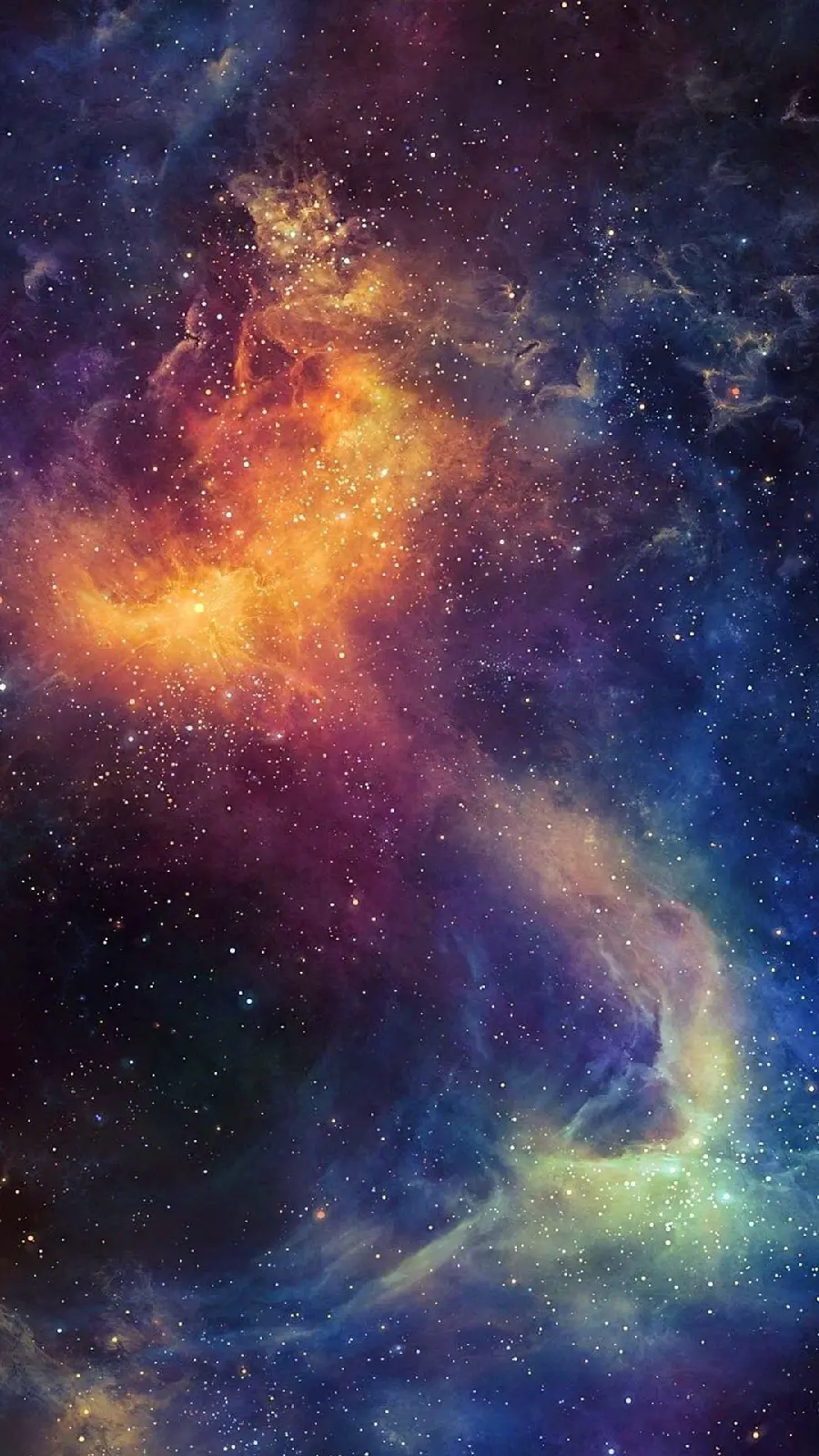 Amazing nebula background for phone 