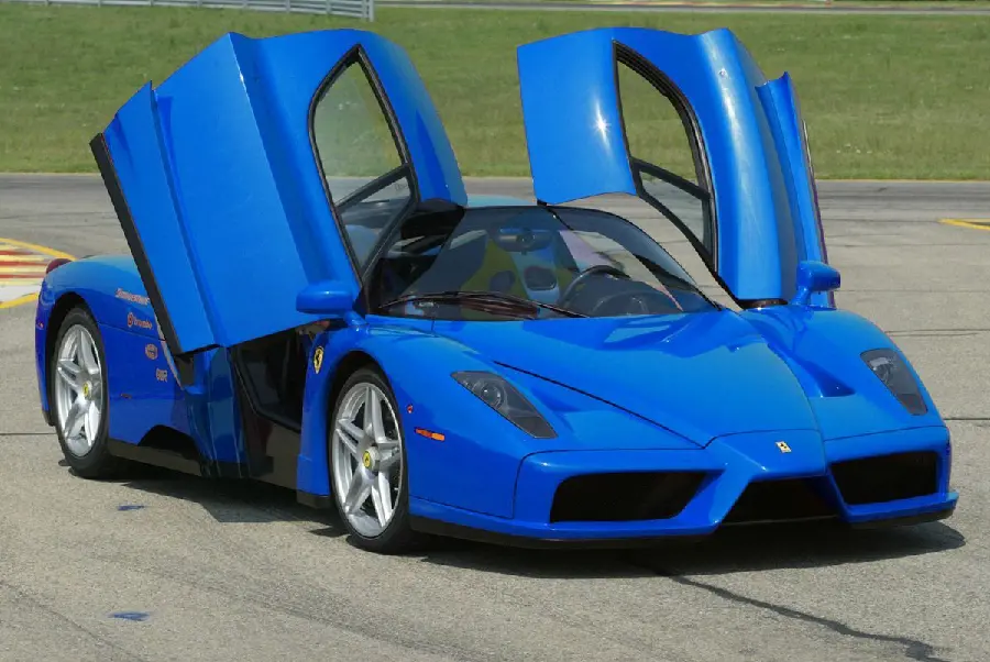 Latest Poster of Ferrari Enzo Turquoise Color in HD Quality