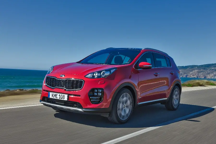 Kia Sportage car wallpaper in special red for laptop
