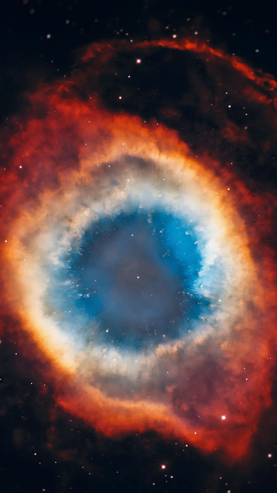 A nebula in the shape of an eye for a laptop
