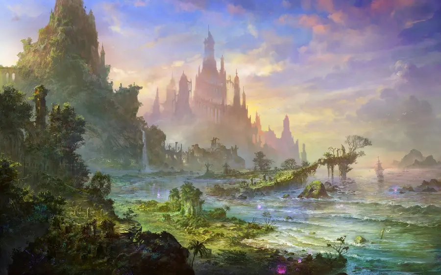 New background of the game landscape for the desktop of gamers with the best quality 