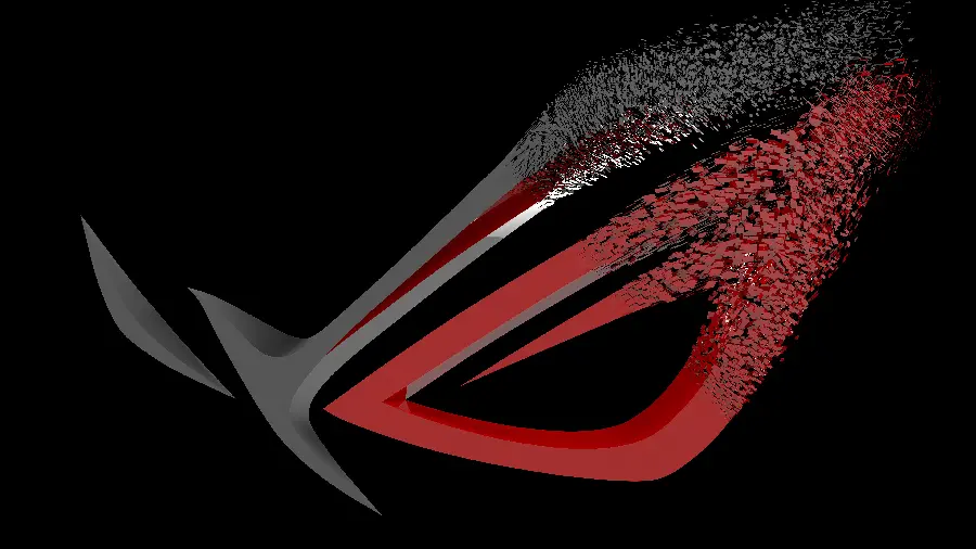 Special View of the Beautiful Red and Gray Logo for Windows 12 Background