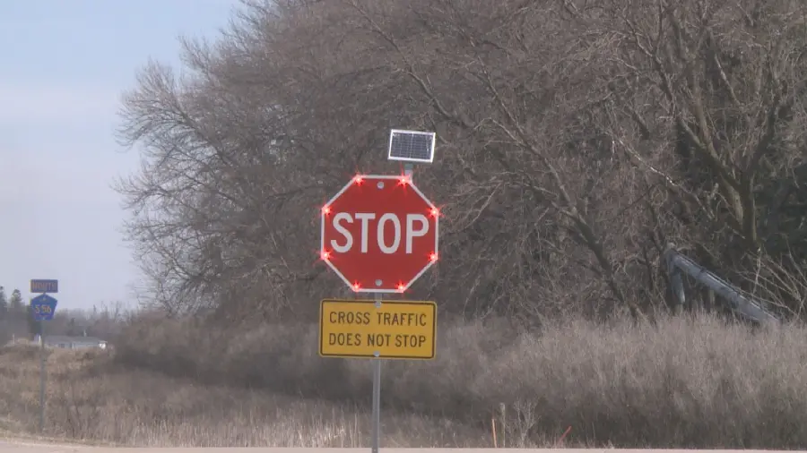 Latest photo Police stop sign on the street