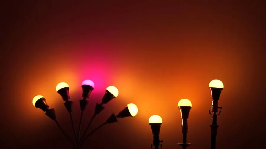 New stock photo of a lighted lamp with beautiful light
