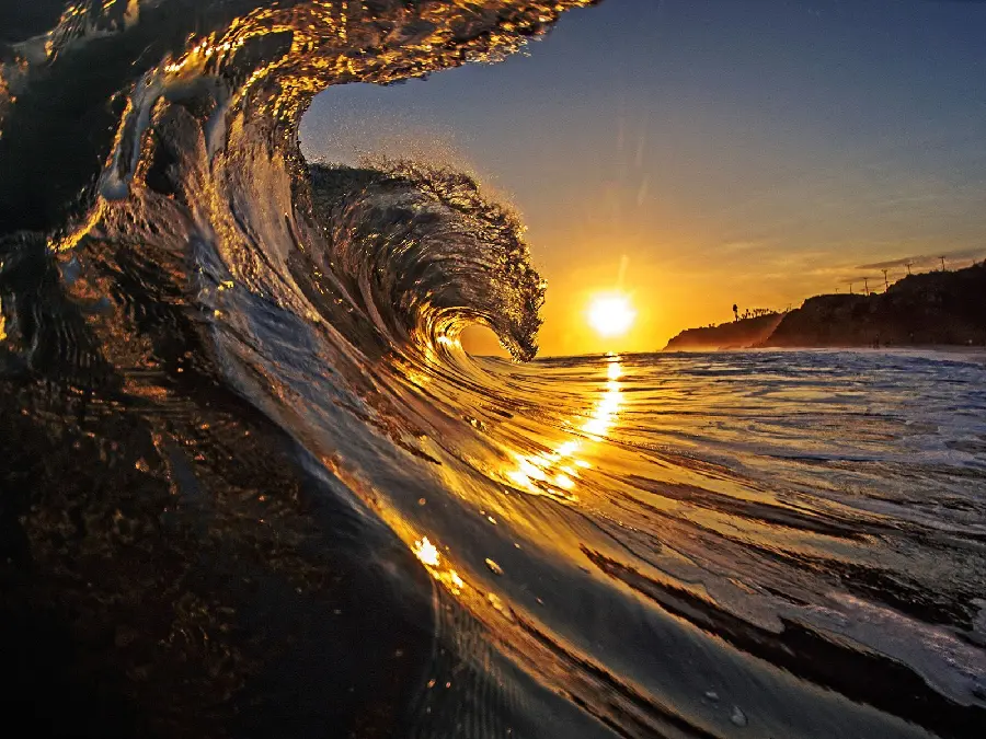 High quality beautiful view of surfing