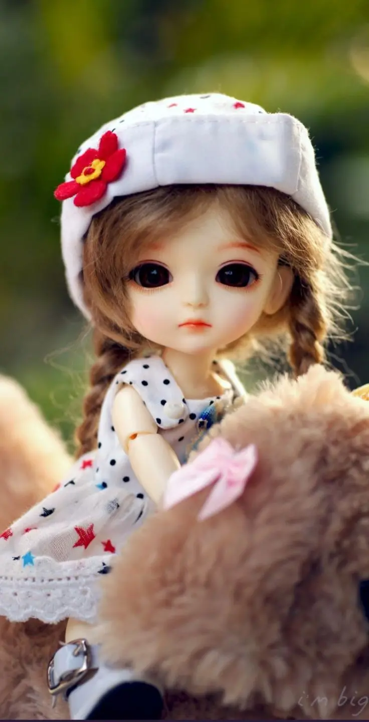 The cutest girly doll photo for Instagram profile 