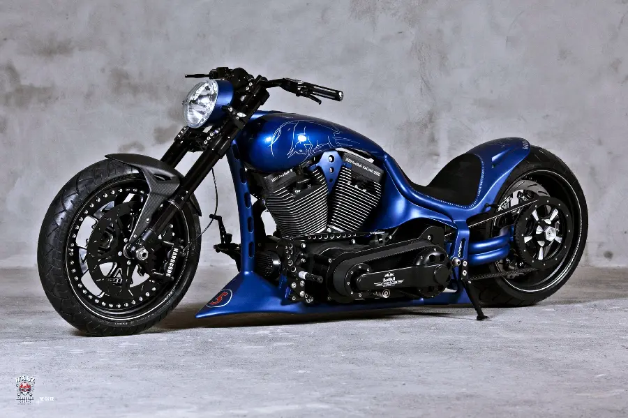 High Quality New Custom Heavy Duty Small Motorcycle Vector Blue Black