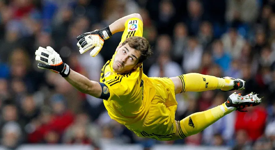 Casillas catching the ball for background photo