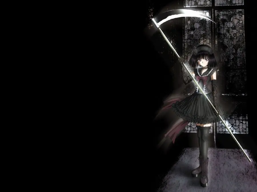 The most popular anime girly photo with a black background for Windows 10 and 11
