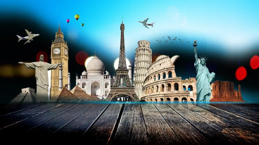 Download a tourism open-layer poster or travel agency brochure