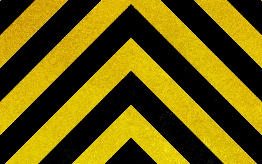 Free Download Yellow Diagonal Hazard Crosshair Image for Printing 