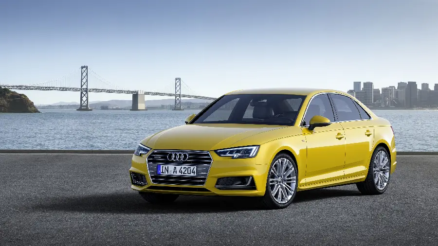 Download the most attractive yellow Audi image for Windows 11 background
