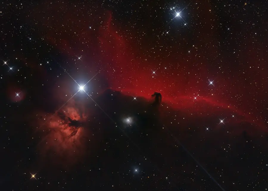 Starry wallpaper of the dark Horsehead Nebula in the sky High quality suitable for WhatsApp