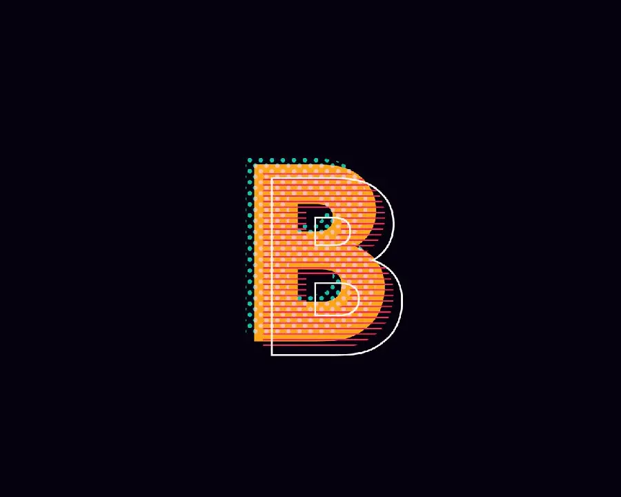 Interesting Graphic Photo of the Letter B for Windows 11 Wallpaper