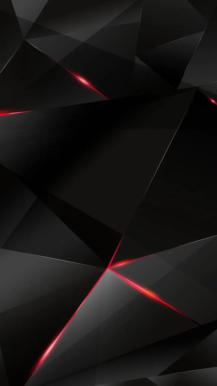 Cool black triangle fantasy photo with red lines