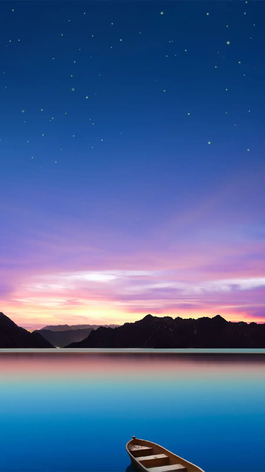 Attractive wallpaper suitable for iPhone notebooks with a lake and mountain landscape design