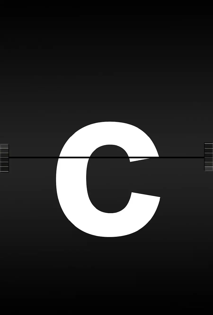 Simple and stylish vector of the English letter c with Full HD quality 