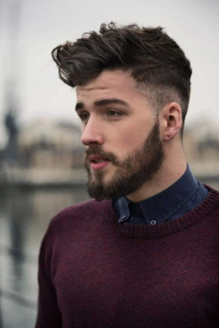 The most attractive male hair and beard model with special quality