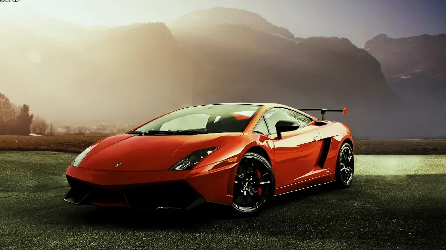 Popular Red Lamborghini Gallardo in Eye-catching Nature for Profile