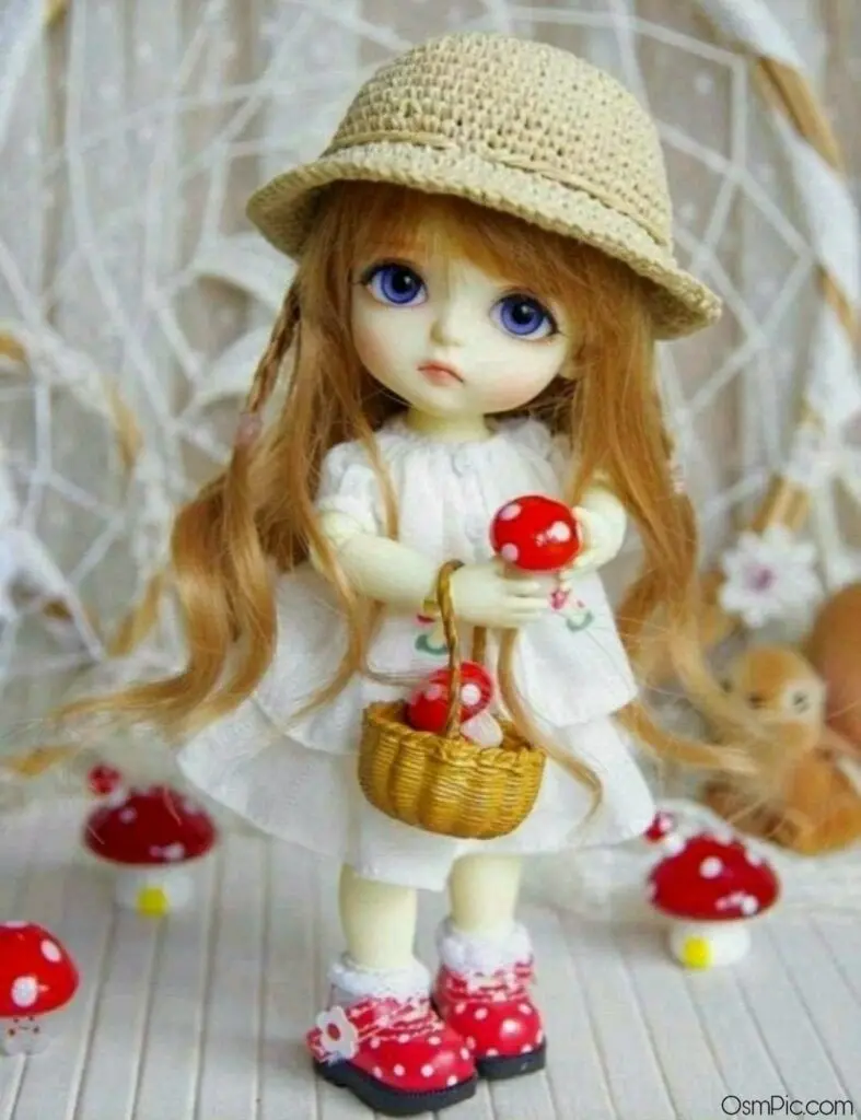 Beautiful background of a little girl doll in 8K quality 