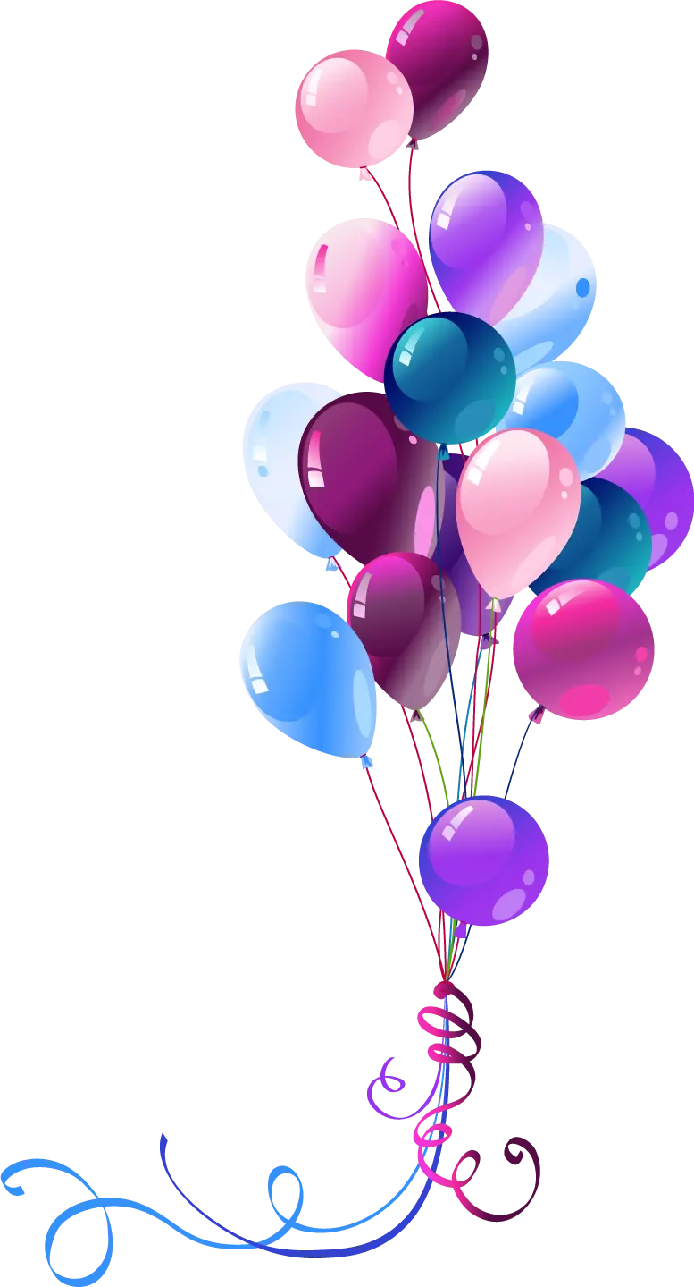 Image of balloonsBeautiful pink and purple for making a clip 