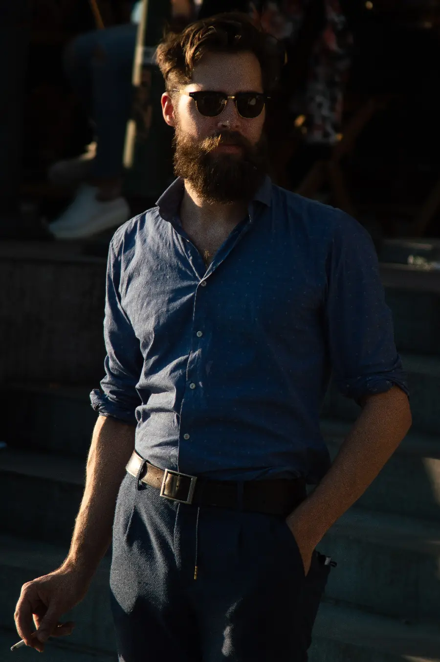 Download a photo of a magical boy's beard model with excellent quality 