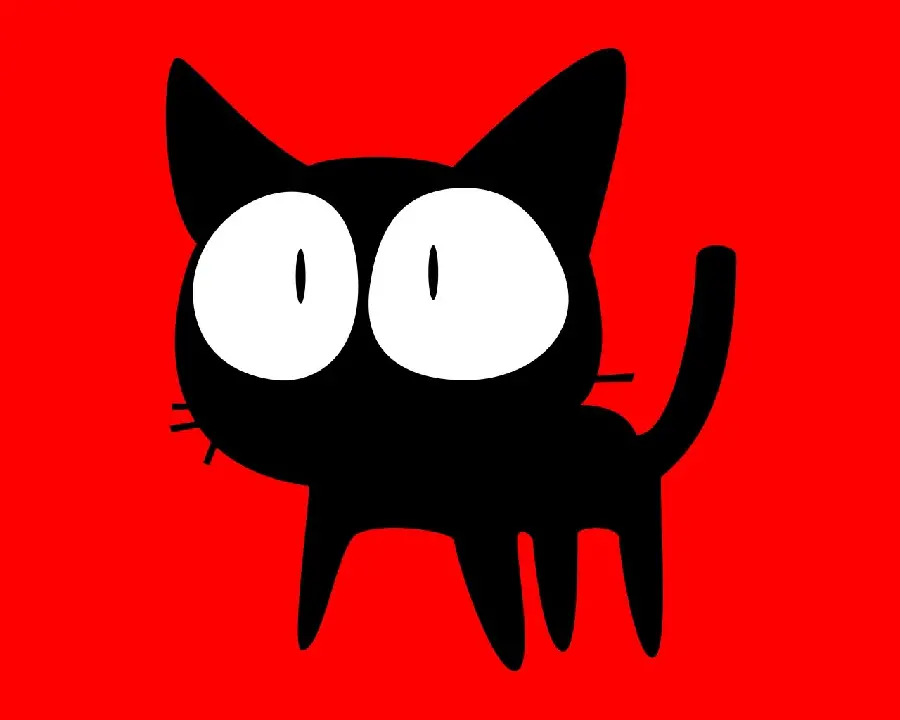 The most interesting cat background with big and scared eyes
