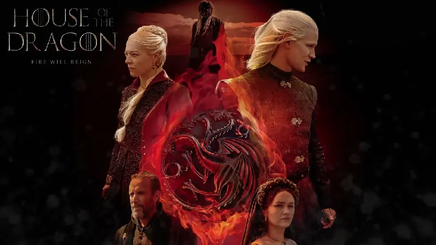 House of Dragon Poster Featuring Characters from the 2022 Series