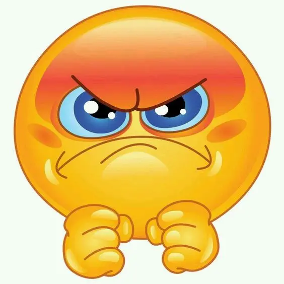 Most viewed image of angry emoji with fists
