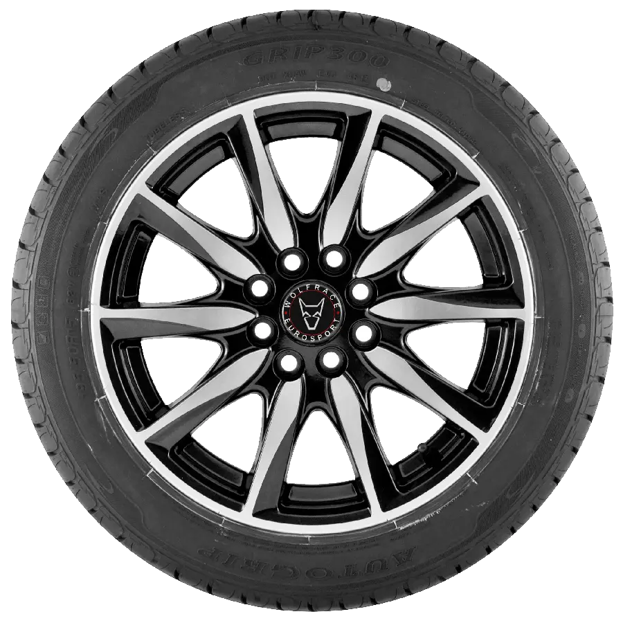 Very attractive car rim photo for auto parts store card