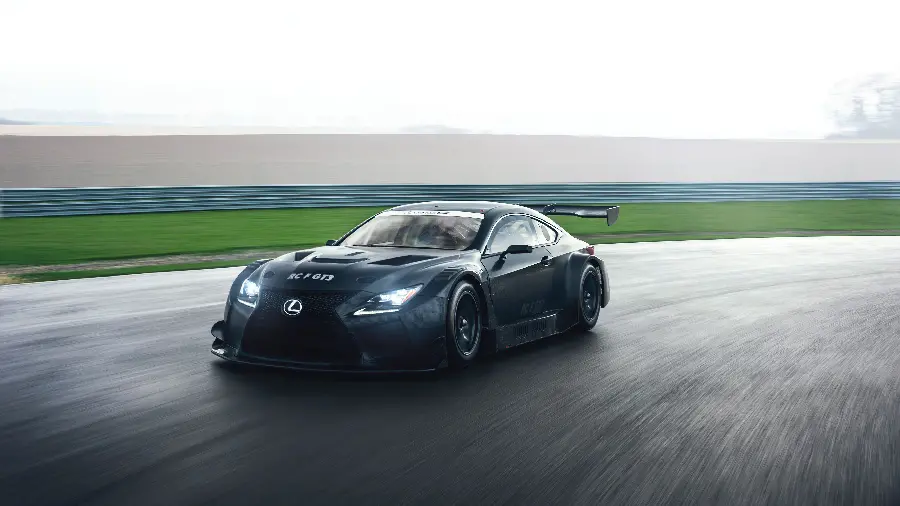 Vector of the most expensive Lexus RC F model with modern and excellent changes