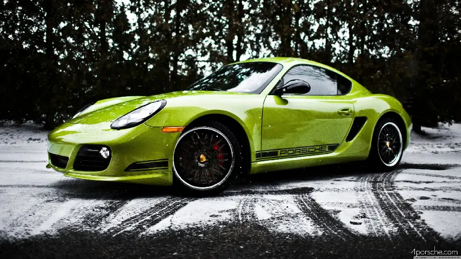 Very Attractive Green Porsche in an Artistic Frame for Profile