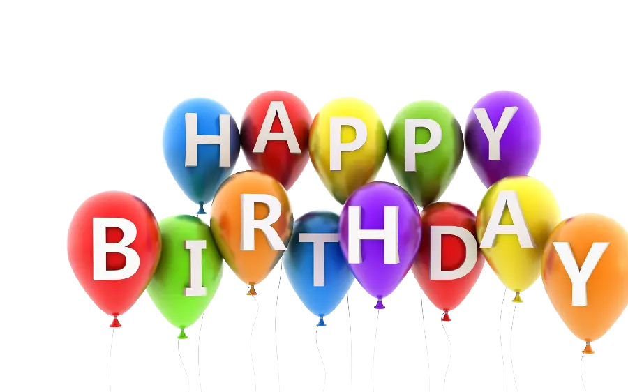 Admirable PNG of a balloon with the inscription Happy Birthday for a clip
