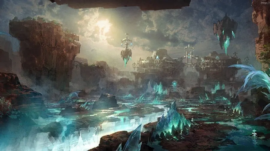 Beautiful and spectacular photo of the landscape in the game in hd quality