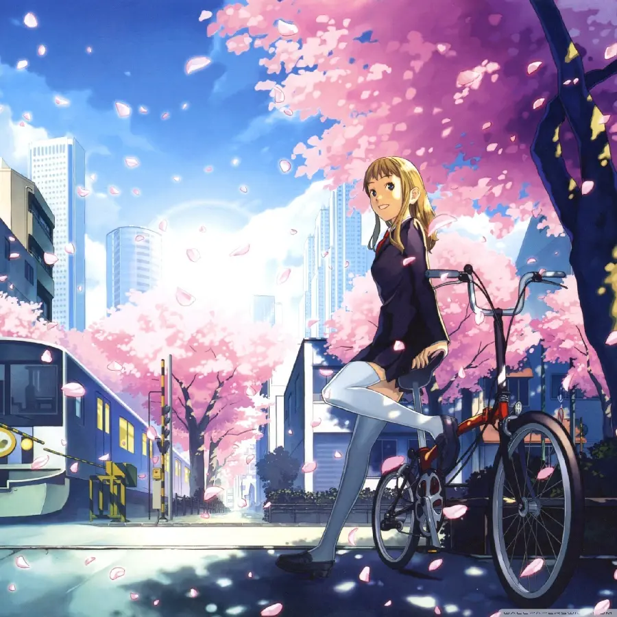 Free download of a tablet background with a 4K design of a famous anime for girls