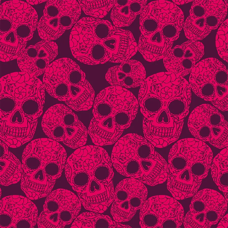 The most spectacular pink background photo with a 4K skull design