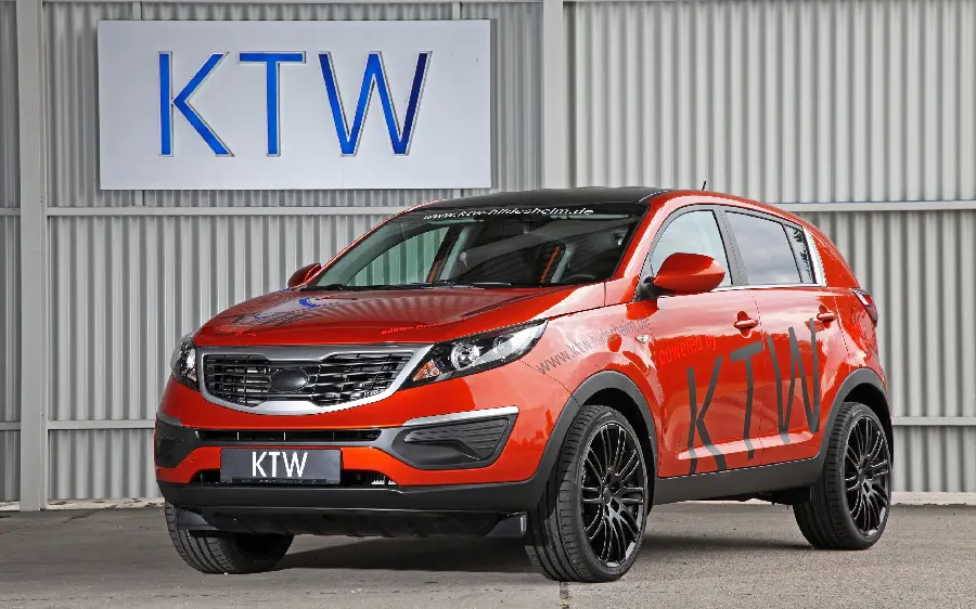 Sparkling Kia Sportage wallpaper Beautiful red in red 