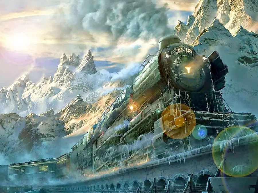 Interesting picture of a huge train in Siberia for your profile 