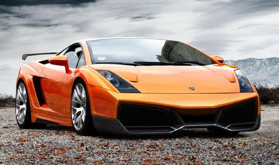 Download Spectacular Orange Lamborghini Gallardo Image in High Quality