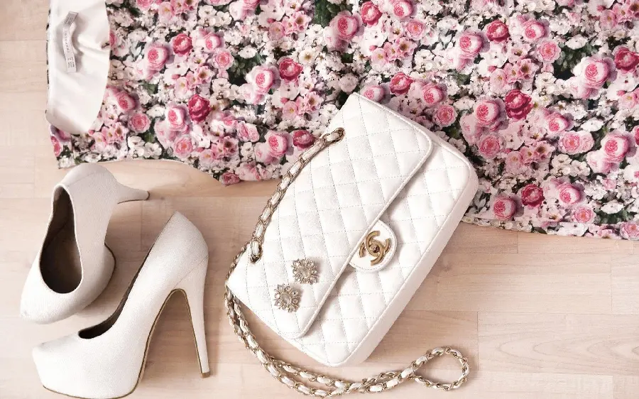 Download attractive wallpaper of the bag and shoe set DekhWhite Troneh 