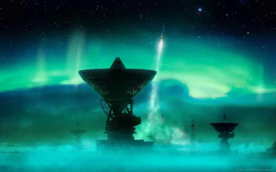 Amazing Satellite Dish Wallpaper with Beautiful Graphics