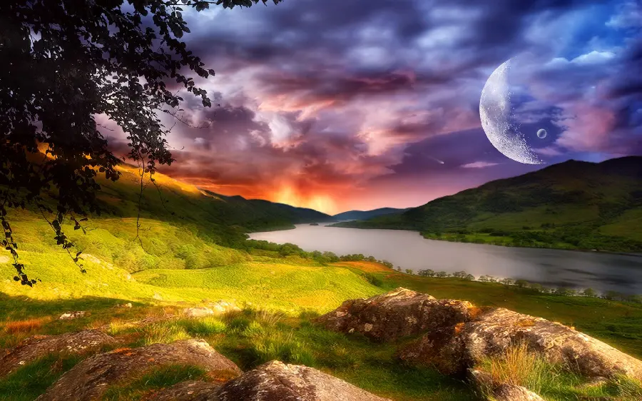 Download new graphic wallpaper with beautiful colors for your desktop