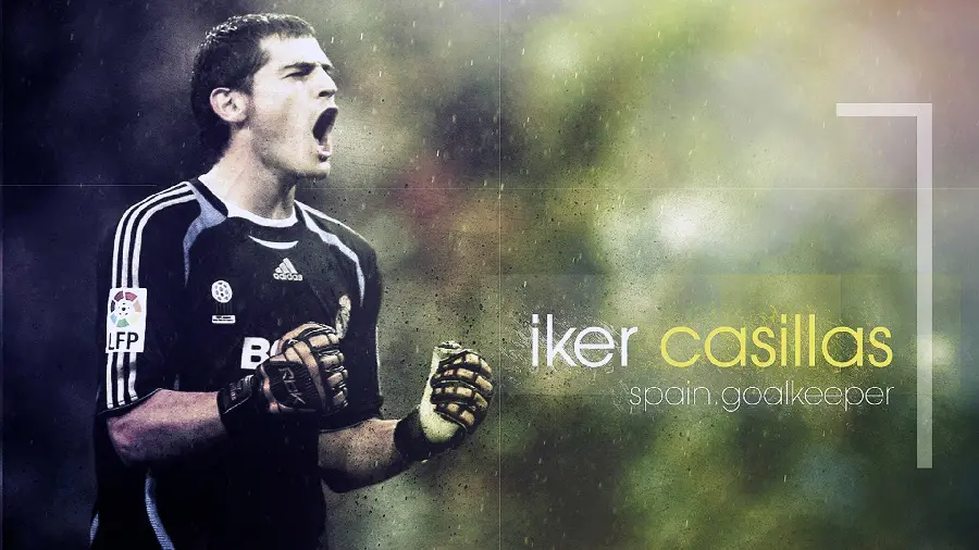 HD image of goalkeeper Casillas suitable for background