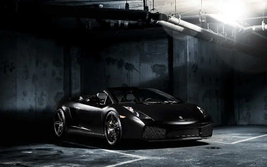 Beautiful poster of Lamborghini Gallardo in black with bagGreat 